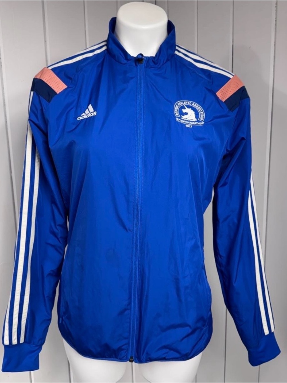 Adidas blue windbreaker